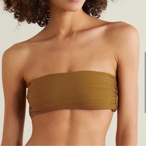 Mara Hoffman Olive Bandeau Bikini NEW